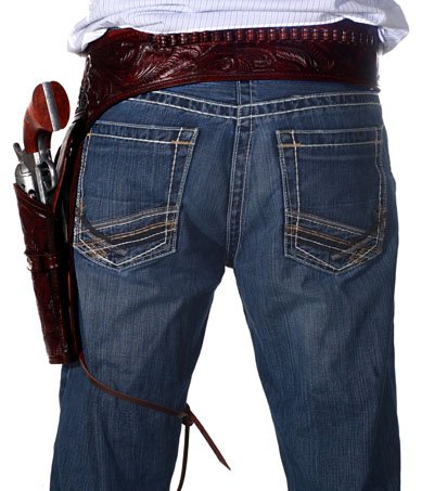 holster gun left caliber western hand handed leather brown belt cowboy outbackleather