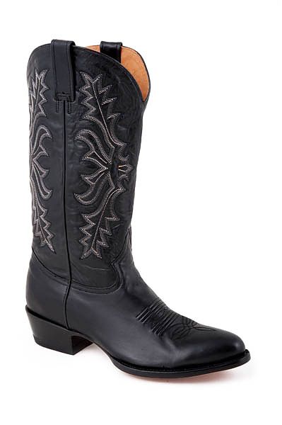 Mens Stetson Black Handburnished Boot