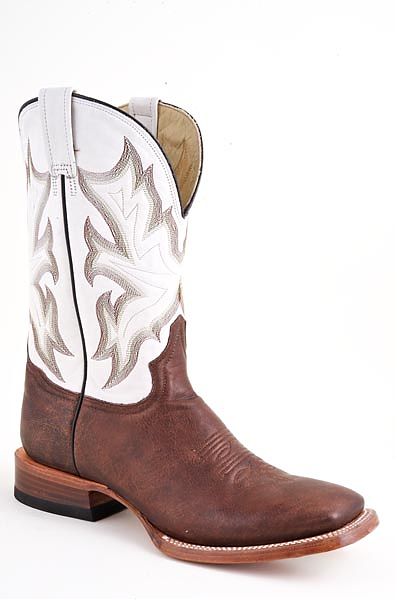 Mens Stetson Chocolate/White Boot