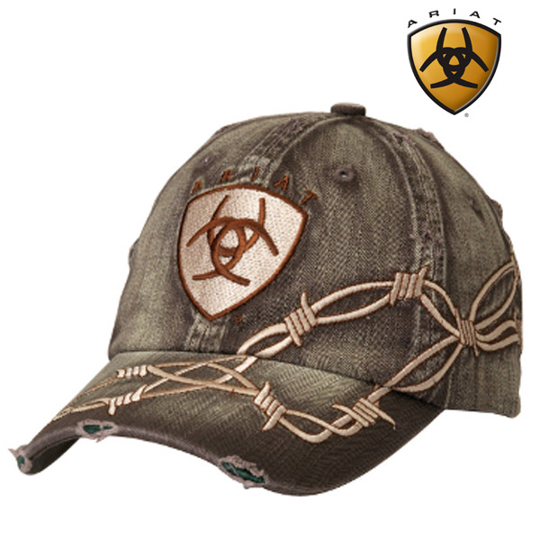 Ariat Boots Cap with Barbwire and LOGO 1509802
