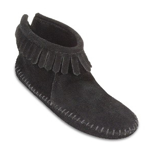 Womens Back Zipper Boot Black