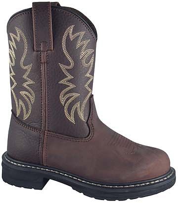 Smoky Boots Children Brown Leather Buffalo