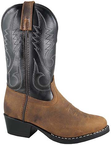 Smoky Boots Childrens Leather Rosewood