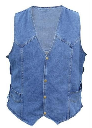 Denim Motorcycle Vest