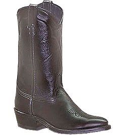 Abilene Mens Black Cowhide Cowboy Boot