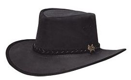 Mens Stockman Suede Black BC Hat