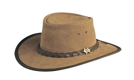 Hat n the Pouch Bark Suede BC Hat