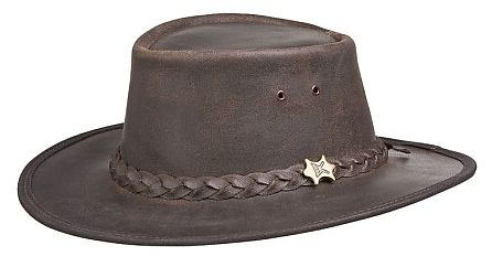 Hat n the Pouch Chocolate Suede BC Hat