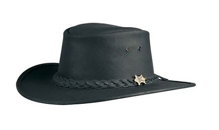 Bushwalker Smooth Black Oily BC Hat