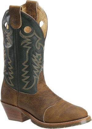 Men's Domestic Buckaroo Distressed with Green Upper