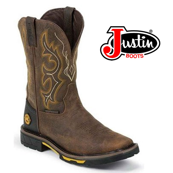 Men's Justin Work boots Hybred Barnwood WK4624
