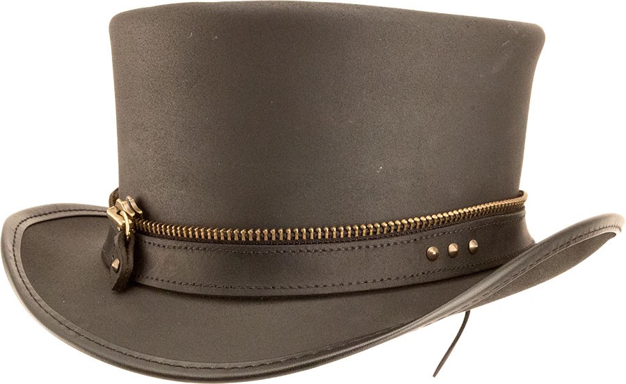 Marlow Leather Hat with Napa Band