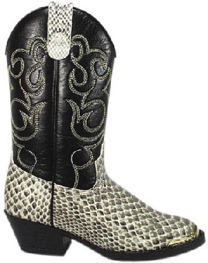 Smoky Boots Children's Western Snakeskin Boots