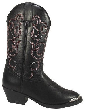 Smoky Boots Black Western Childrens Boots