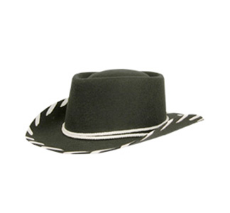 Kids Black Felt Hat Woody