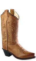 Old West Tan Cowboy Boot