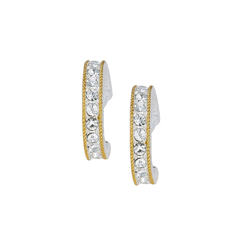 Crystal Shine in Gold Cuff Earrings (ER1133)