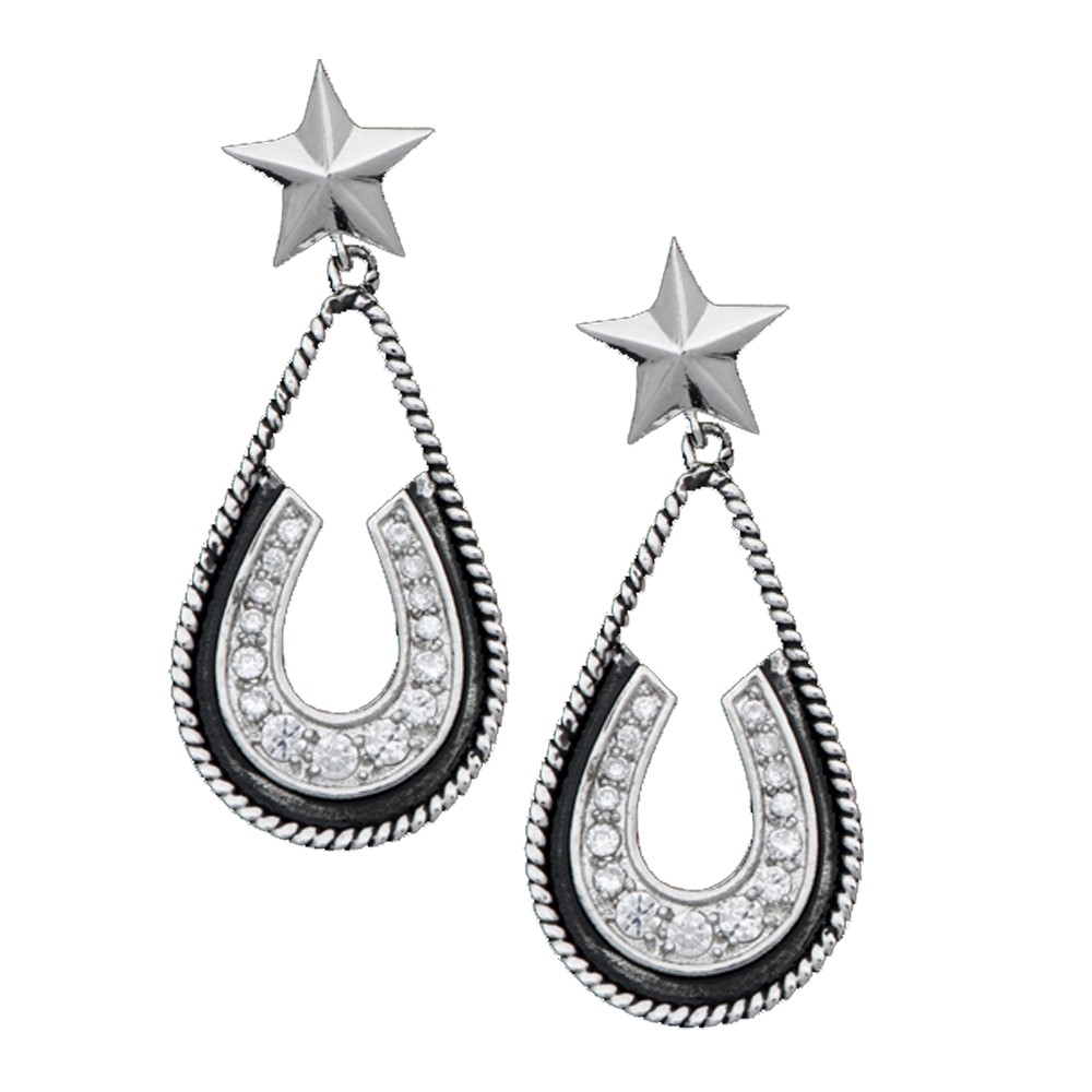 Vintage Charm Pony Trekker Earrings (ER1317CZ)