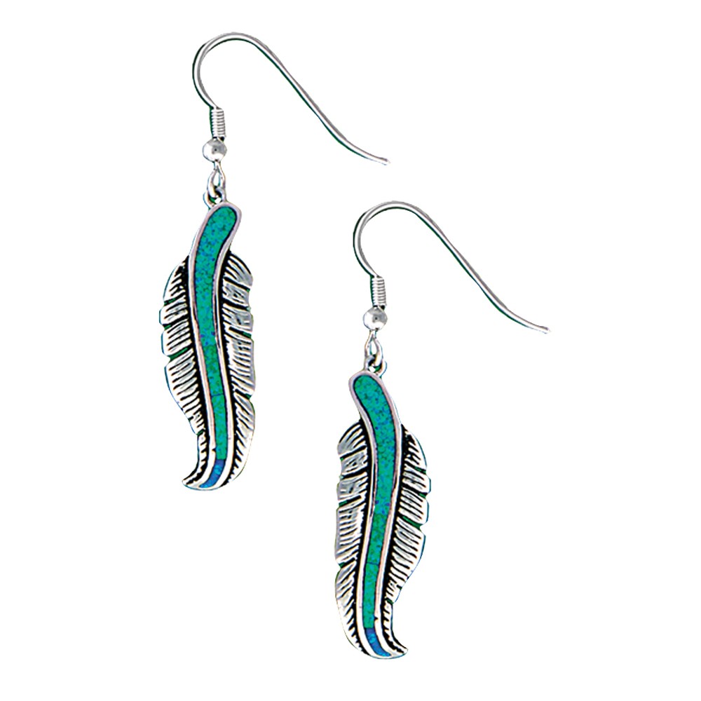 The Storyteller Feather Dangle Earrings (ER1320)