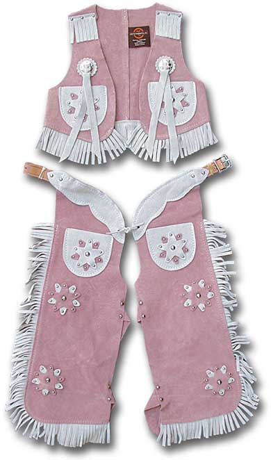 Girls Cowboy Chaps and Vest