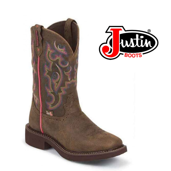 Women's Justin Gypsy BARNWOOD BROWN BUFFALO L9608