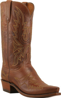 Mens Lucchese 1883 Retro Stitch Tan Burnished Boot
