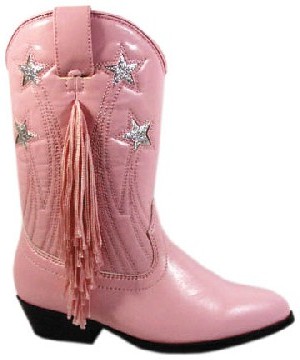 Smoky Boots Girls Pink Cowgirl Boots