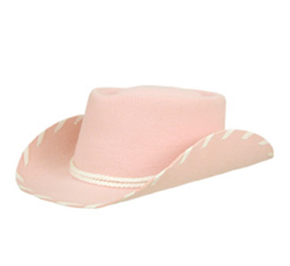 Kids Pink Felt Hat Woody
