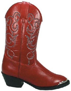 Smoky Boots Red Western Childrens