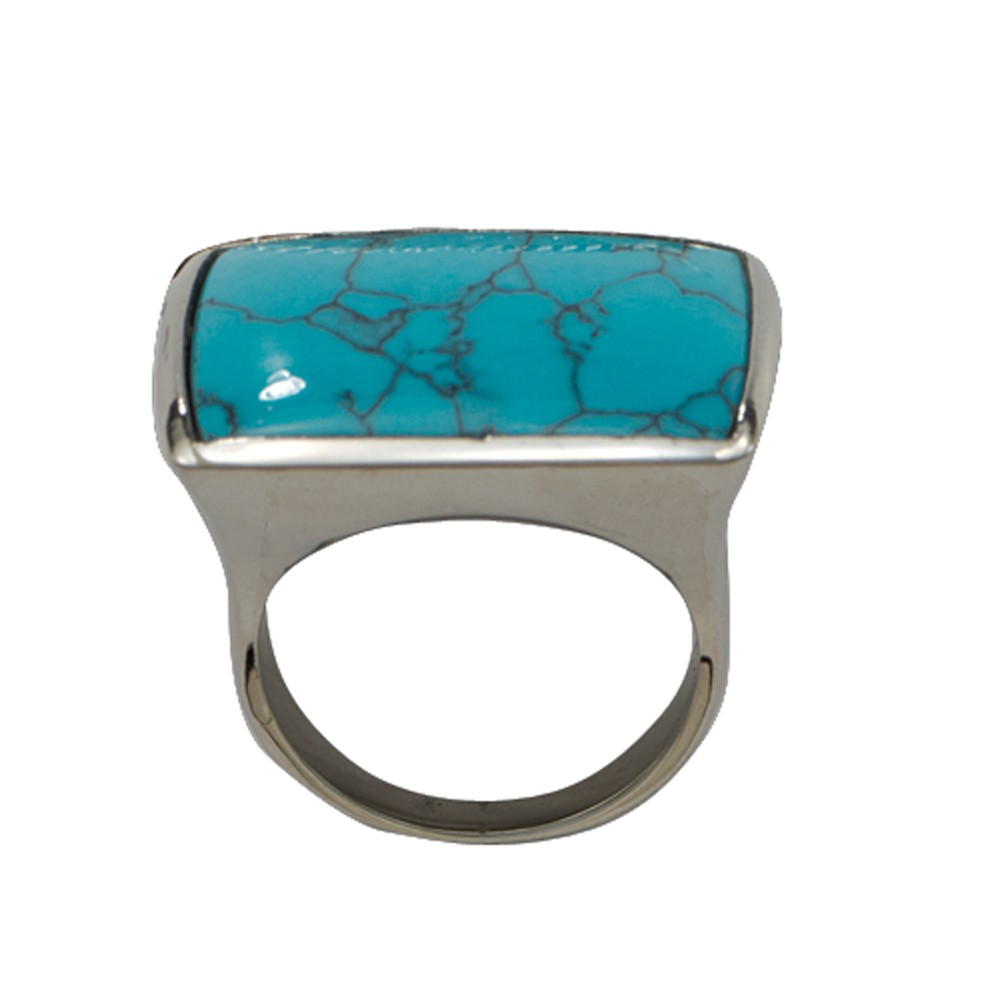 Blue Earth Turquoise Silver Ring (RG34TQ)