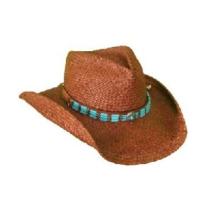 Shady Brady Turquoise Bead Hat