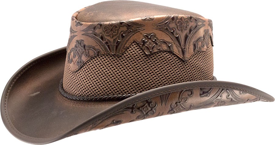 Sierra Brown Leather Hat