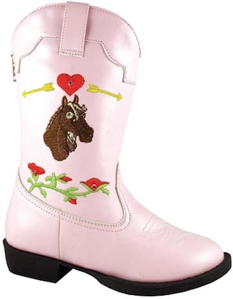 Toddler Smoky Boots Austin Light Up Boots Horsehead