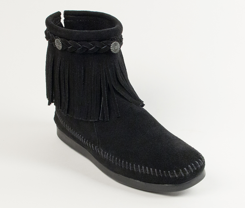 Womens Hi Top Back Zip Boot Black 299