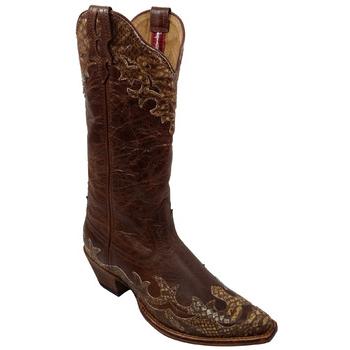Womens Twisted X Steppin Out Chocolate/ Python