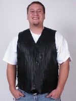 Side-Lace Leather Vest