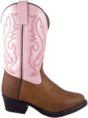 Smoky Boots Denver Pink/ Brown Childrens