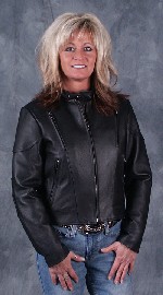 Vented Leather Jacket