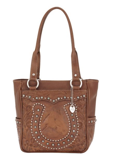 American West Horse Shoe Everyday Cowgirl Tote