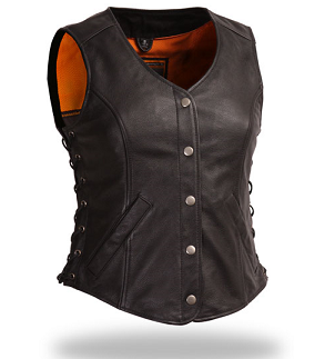 Ladies Fitted Side-lace Vest