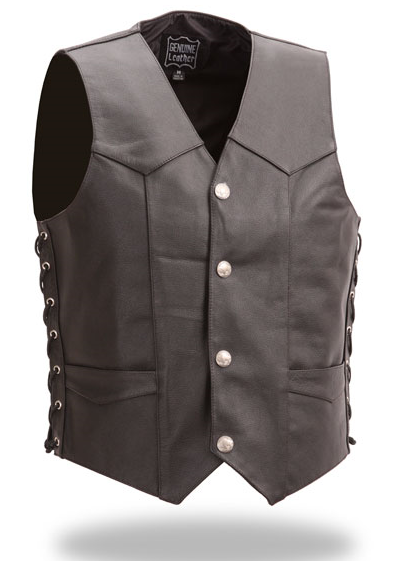 Side-Lace Buffalo Nickel Vest
