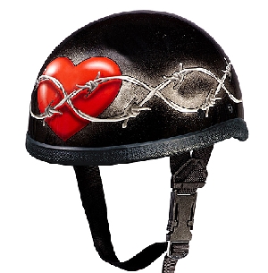 Barbed Wire Heart Eagle Helmet