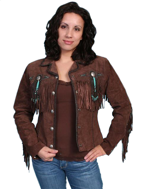 Scully Leather Coat Fawn Chocolate