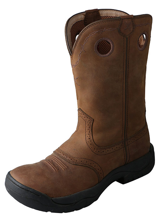 Mens Distressed Saddle / Distressed Twisted X All Around Boot