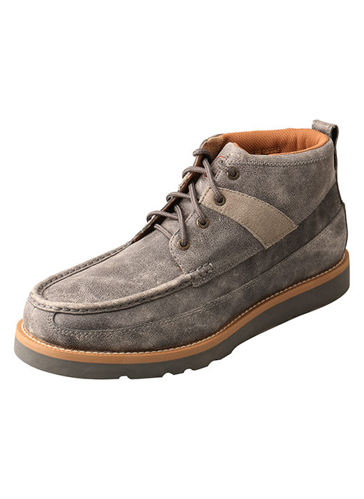 Mens 4" Wedge Sole Boot Grey