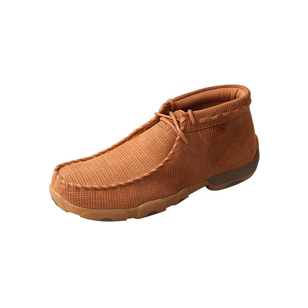 Mens Mocs Chukka Leather Saddle