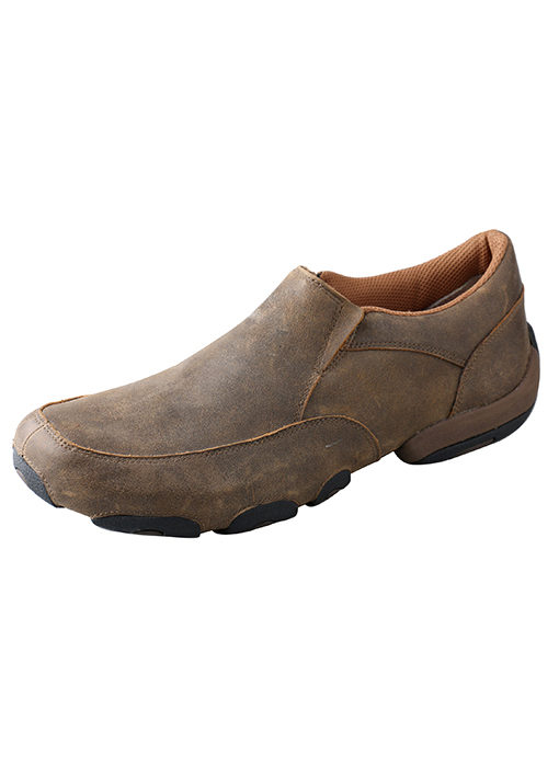 Mens Twisted X Boots Driving Moc Bomber Slip-On