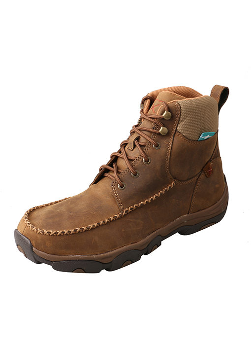 Mens Casual Work Hiker D Toe 63  Distressed Saddle