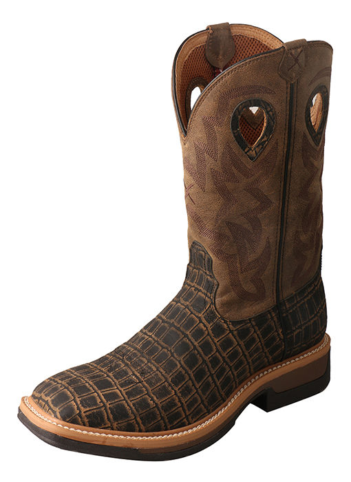 Mens Lite Cowboy Workboot  Cayman Print/Bomber  Alloy Toe