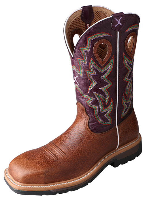 Mens Twisted X Cowboy Grained Bomber Composite Toe